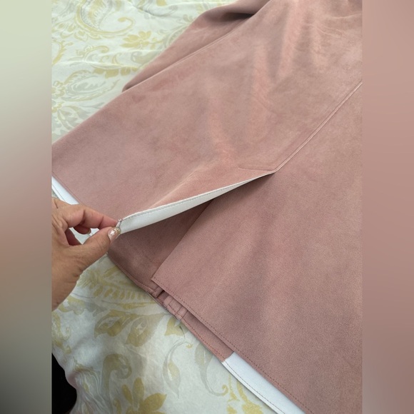 DKNY Faux Suede Blush Pink Jacket | Size S | NWT - Picture 11 of 12